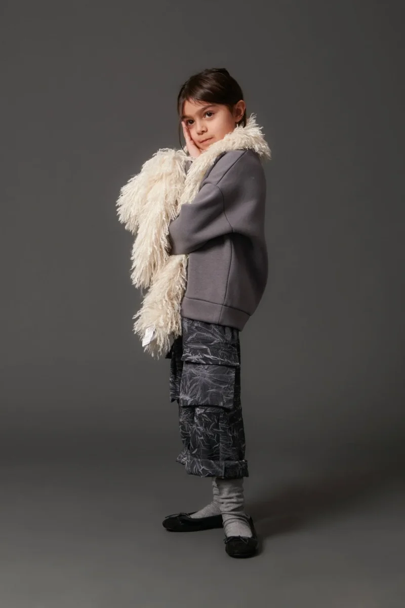 PANTALONE GRIGIO DRAPPEGGIATO DOUUOD - immagine 4