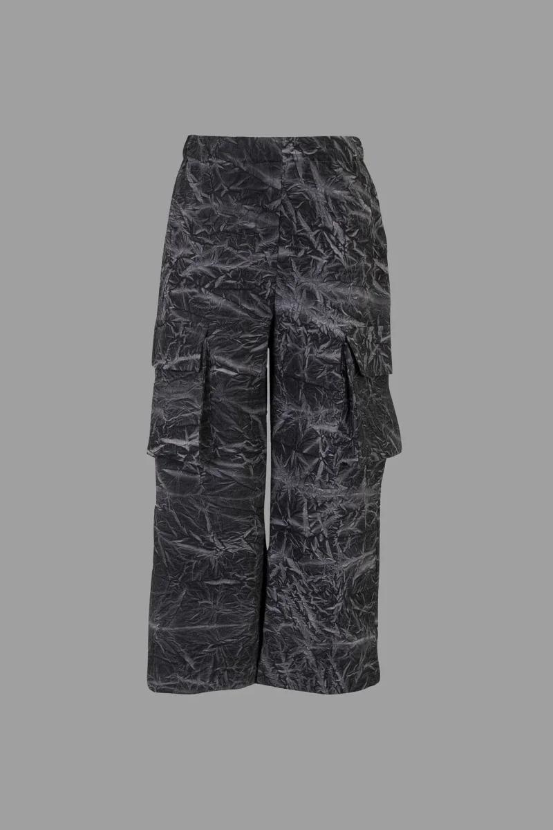 PANTALONE GRIGIO DRAPPEGGIATO DOUUOD