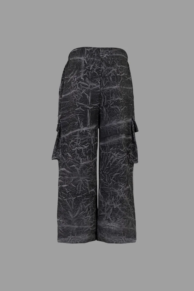 PANTALONE GRIGIO DRAPPEGGIATO DOUUOD - immagine 3