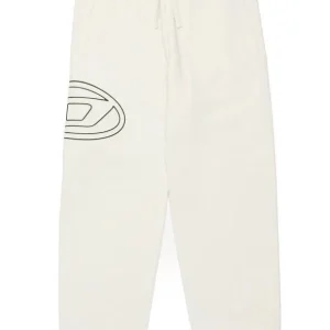 PANTALONE IN FELPA BIANCO DIESEL