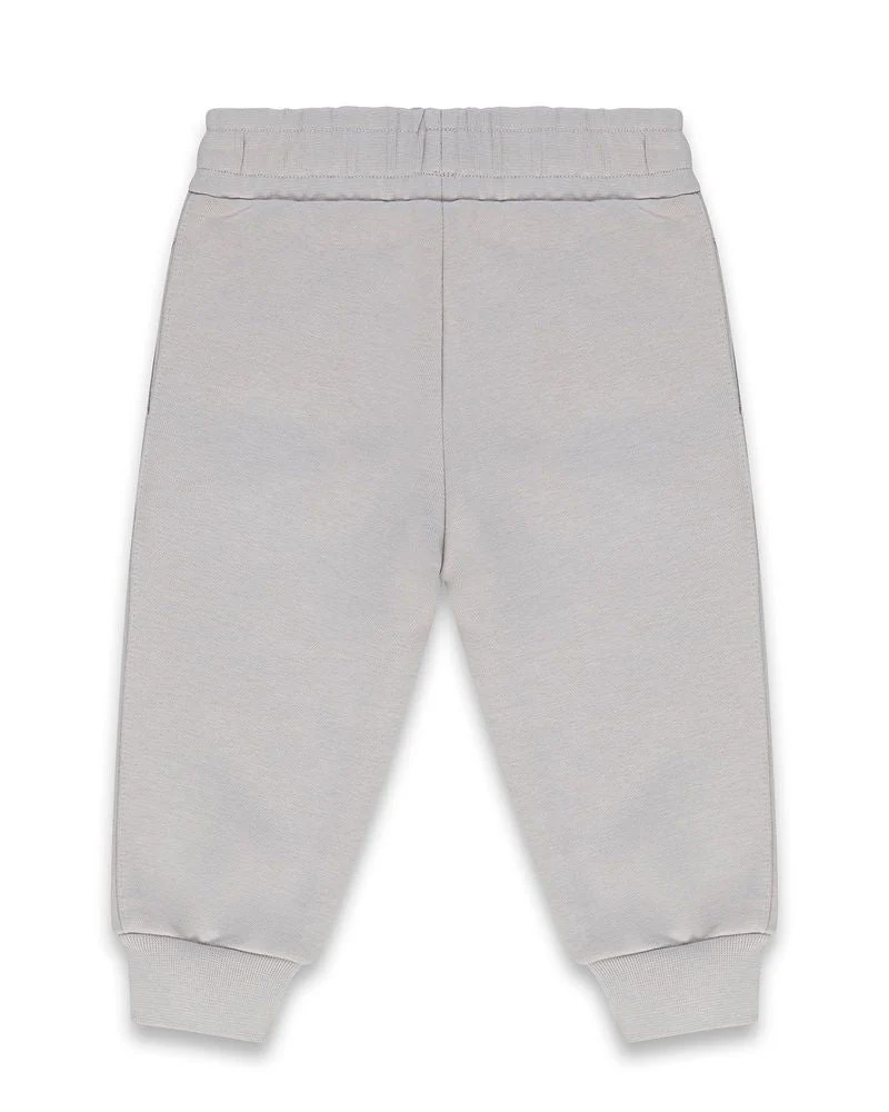 PANTALONE IN FELPA GRIGIO CHIARO ICEBERG - immagine 3
