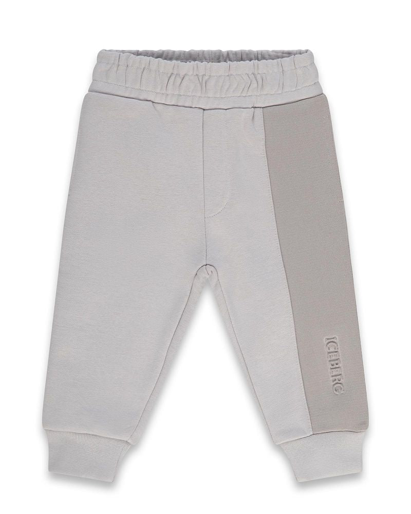 PANTALONE IN FELPA GRIGIO CHIARO ICEBERG