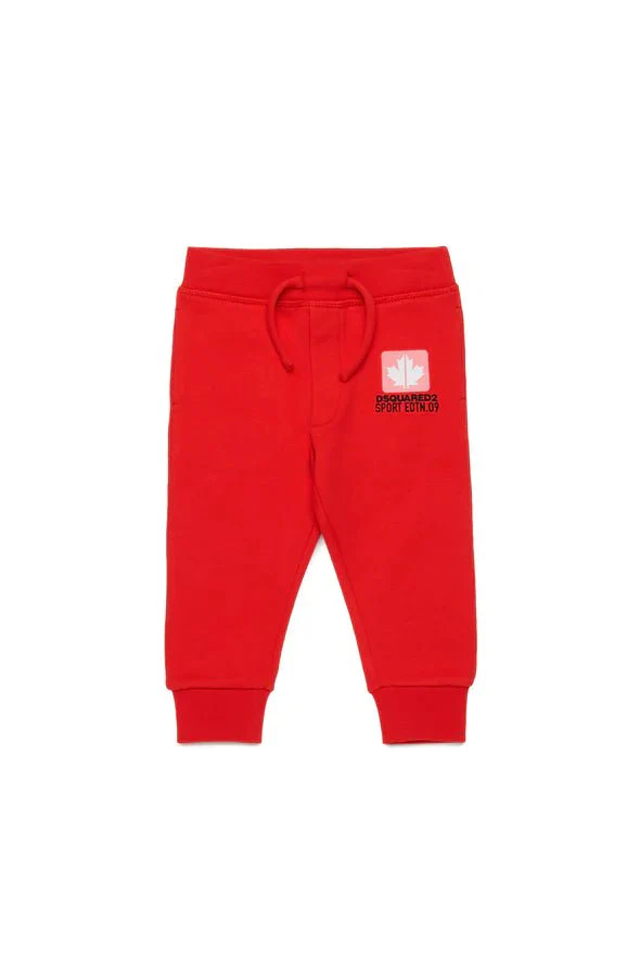 PANTALONE JOGGER CON GRAFICA LEAF DSQUARED2