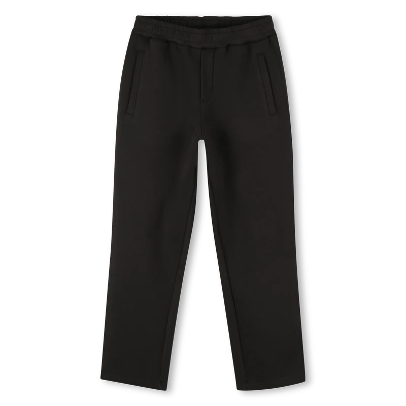 PANTALONE NERO CON BANDE LATERALI LOGATE KARL LAGERFELD - immagine 2