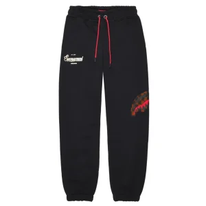 PANTALONE NERO CON LOGO ORO SPRAYGROUND