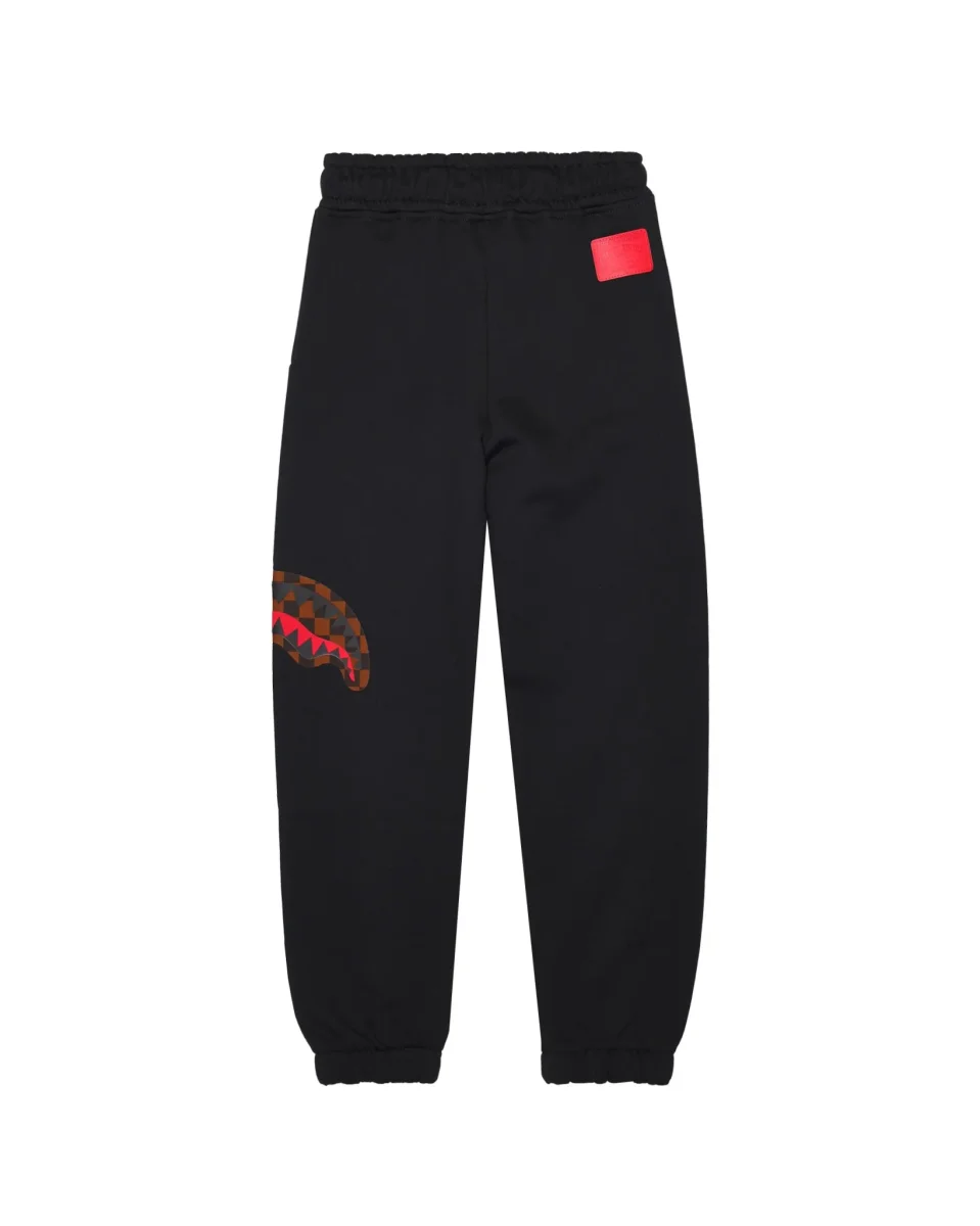 PANTALONE NERO CON LOGO ORO SPRAYGROUND - immagine 3