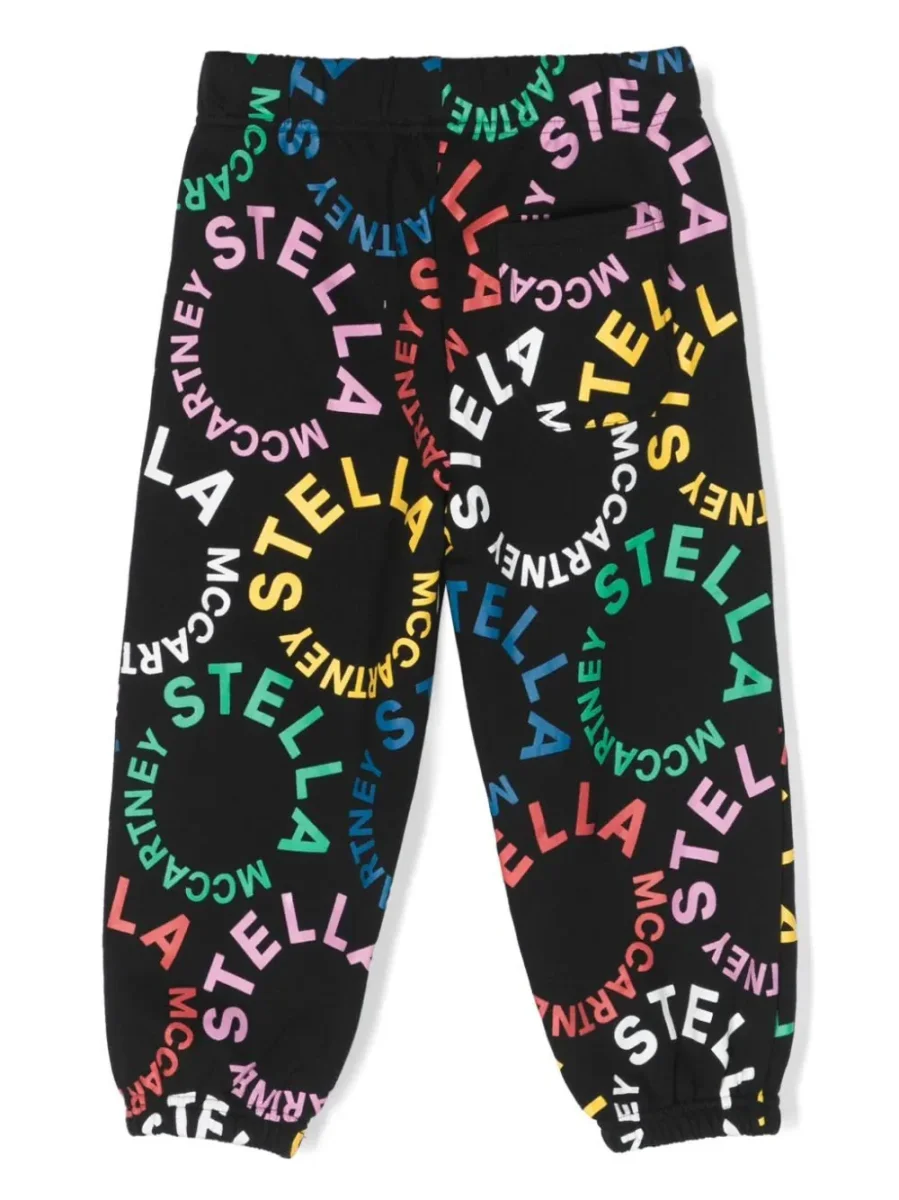 PANTALONE NERO LOGATO STELLA MCCARTNEY - immagine 3