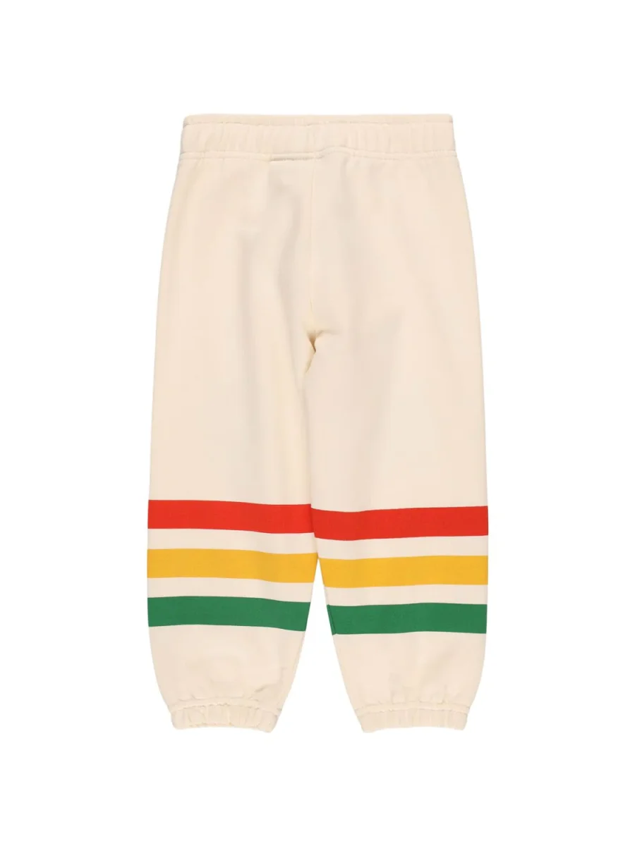PANTALONE PANNA A RIGHE COLORATO CON ORSO MINI RODINI - immagine 4