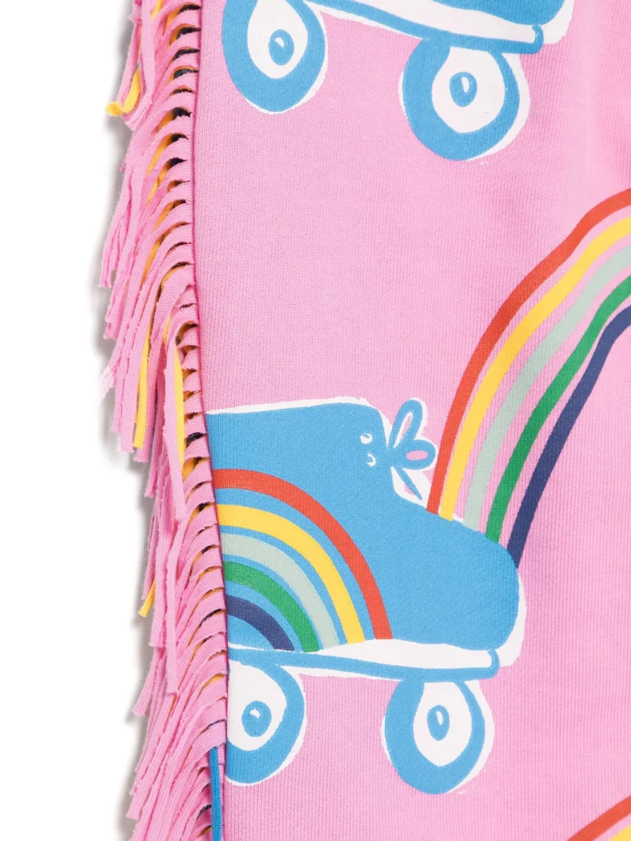 PANTALONE ROSA CON FANTASIA E FRANGE STELLA MCCARTNEY - immagine 4