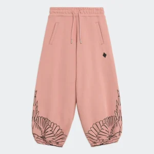 PANTALONE ROSA CON LOGO NERO MARCELO BURLON