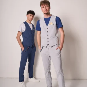 Pantalone Uomo Grigio Slim Fit