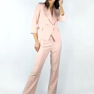 Pantalone gamba dritta con cuciture