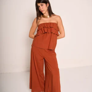 Pantaloni palazzo a vita alta