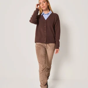 Pantalone in velluto a coste donna