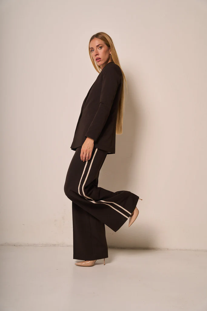 Pantalone ampio con bande laterali - immagine 5