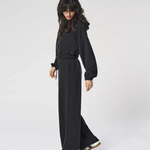 Pantalone palazzo donna in felpa