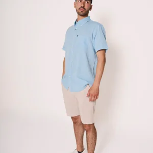 Bermuda in misto lino con coulisse