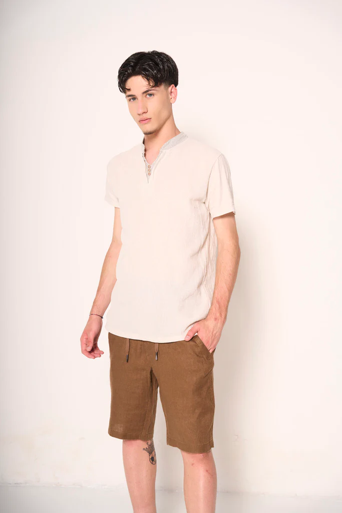 Pantaloncini misto lino