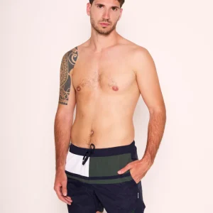 Costume da bagno tricolore Beverly Hills Polo Club con tasche