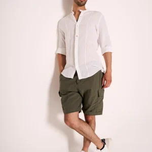 Bermuda cargo ampio con elastico in vita