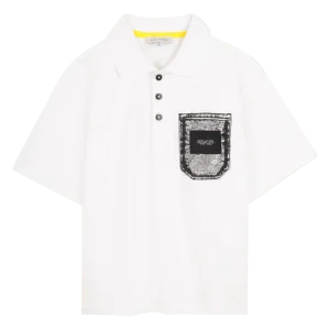 POLO BIANCA CON LOGO MARC JACOBS