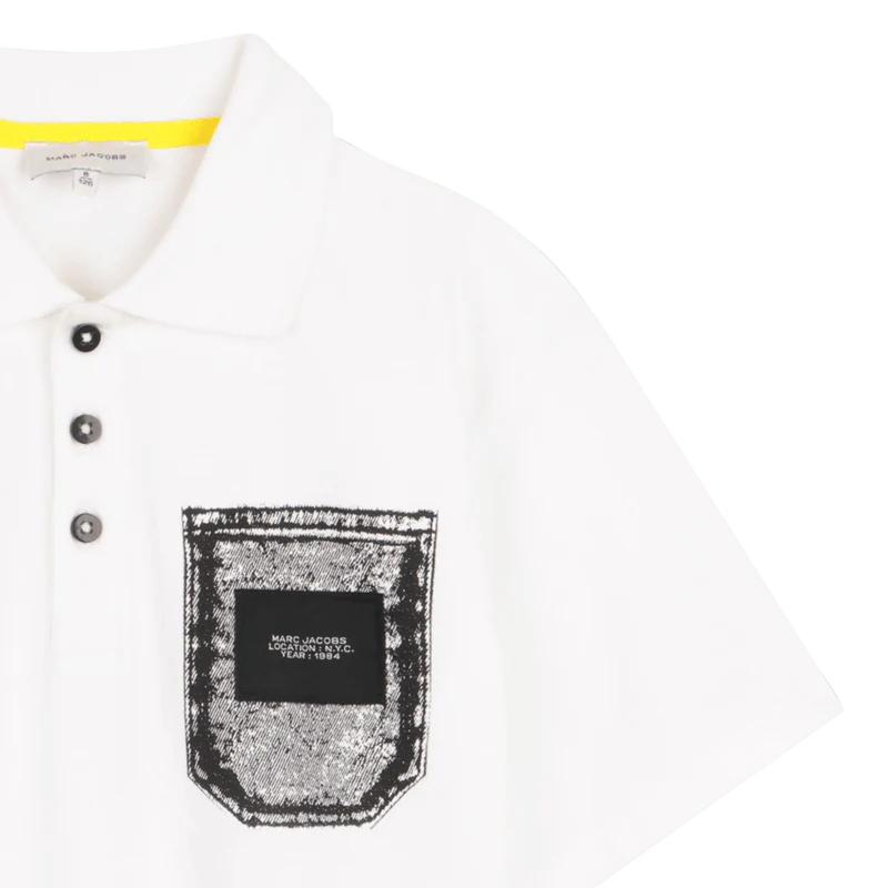 POLO BIANCA CON LOGO MARC JACOBS - immagine 4
