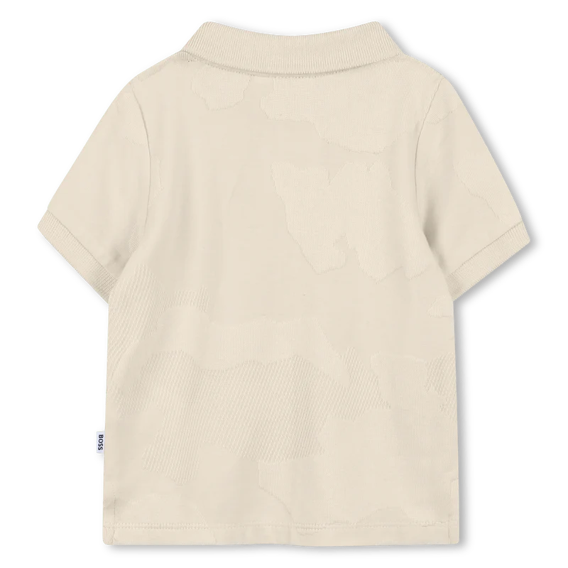 POLO CON FANTASIA SABBIA BOSS - immagine 3