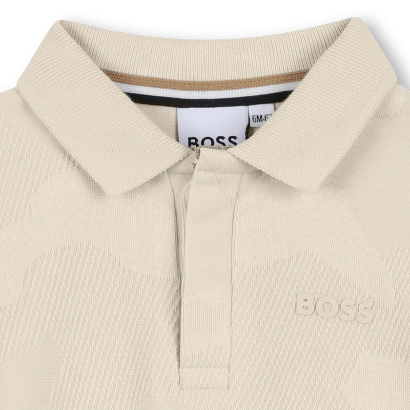 POLO CON FANTASIA SABBIA BOSS - immagine 4