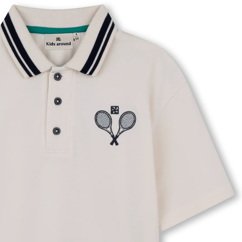POLO CON FANTASIA TENNIS KIDS AROUND - immagine 3