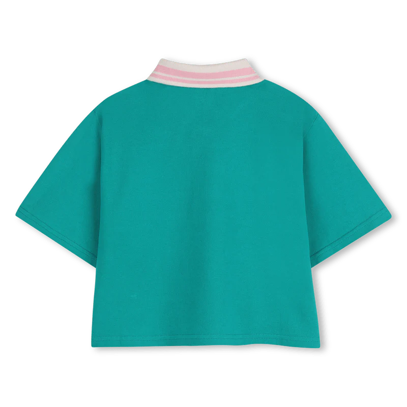 POLO VERDE OLIVA KIDS AROUND - immagine 3