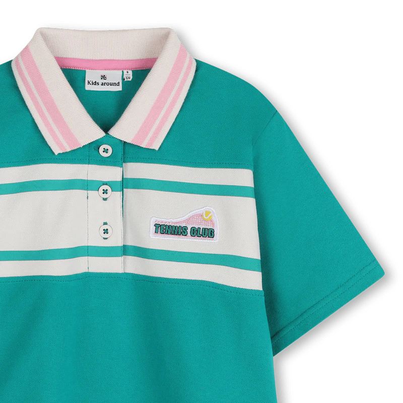 POLO VERDE OLIVA KIDS AROUND - immagine 4