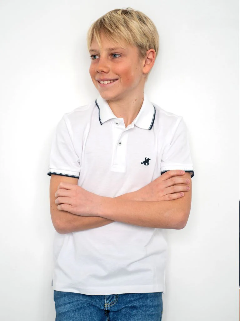 Polo con bordi a contrasto - immagine 5