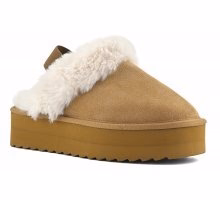 SABOT CON DOPPIA SUOLA BEIGE CON PELLICCIA COLORS OF CALIFORNIA - immagine 4