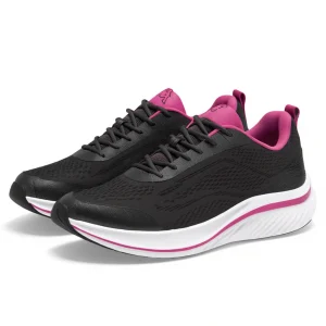 Sneakers Donna kappa Running Nero e Fucsia