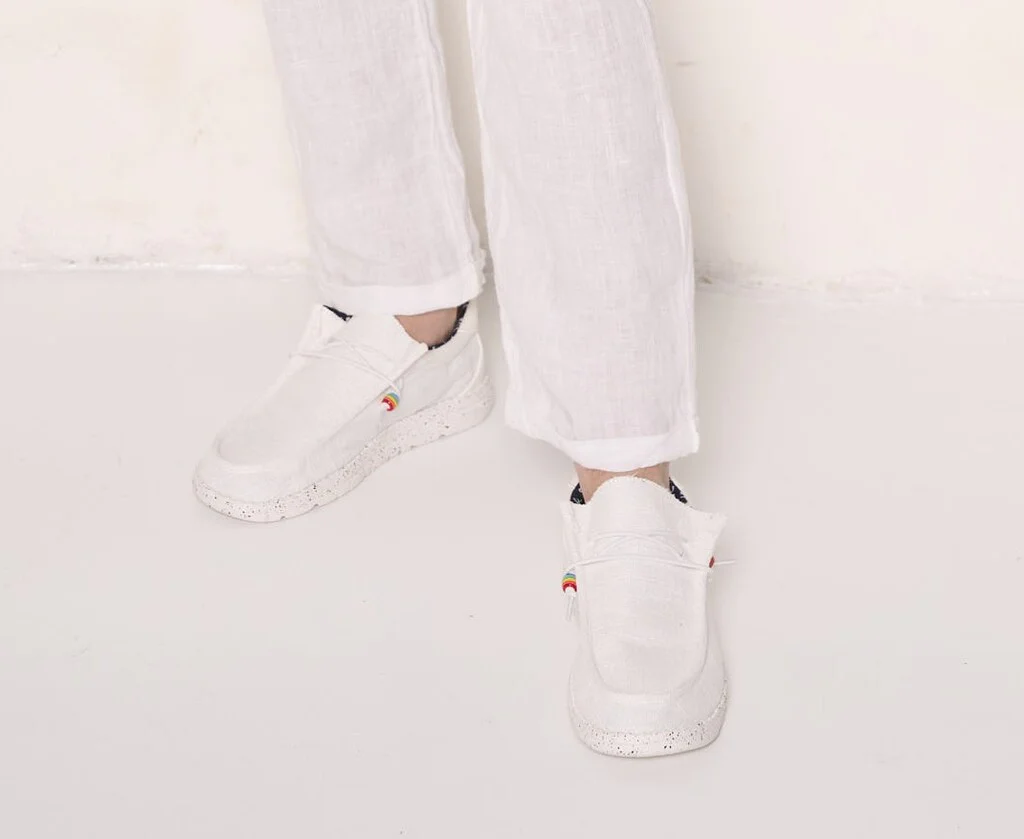 Mocassini giovanili in tela - immagine 3