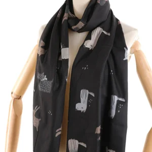 Sciarpa da donna fantasia cani