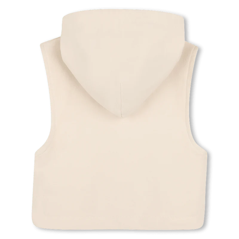 SET DI T-SHIRT+FELPA+BERMUDA BEIGE CON LOGO GOMMATO BIANCO BOSS - immagine 5