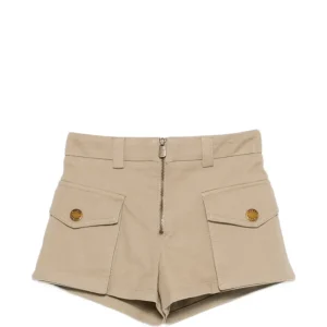 SHORTS CON TASCHE MARRONE PINKO