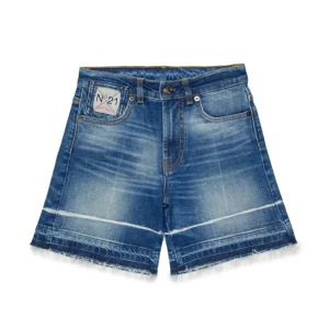 SHORTS IN DENIM BLU N21