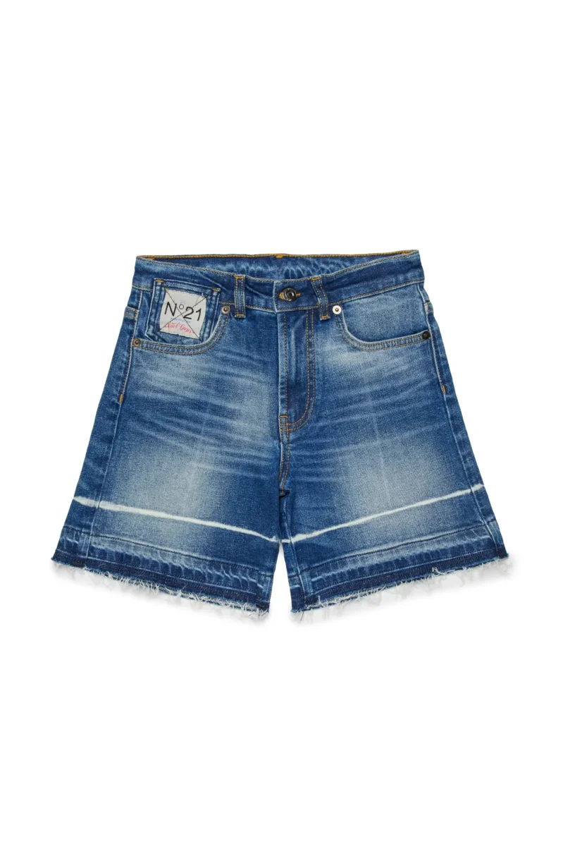 SHORTS IN DENIM BLU N21