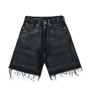 SHORTS IN DENIM NERO DIESEL