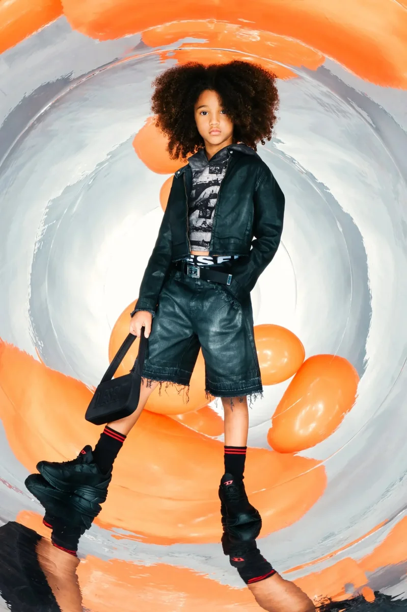 SHORTS IN DENIM NERO DIESEL - immagine 6