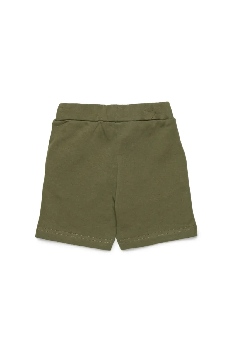 SHORTS IN FELPA VERDE CON LOGO DIESEL - immagine 3