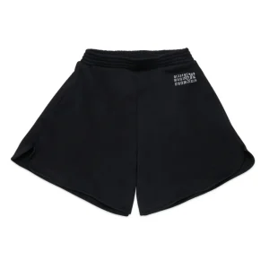 SHORTS NERO CON LOGO BINACO MAISON MARGIELA