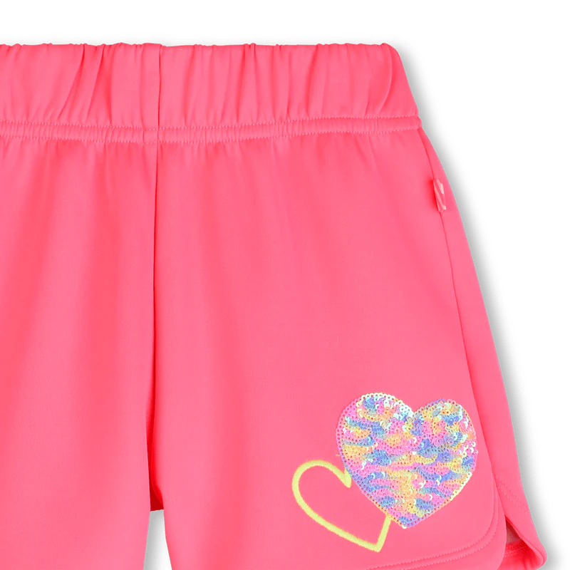 SHORTS ROSA CON CUORE IN PAILLETTES BILLIEBLUSH - immagine 4