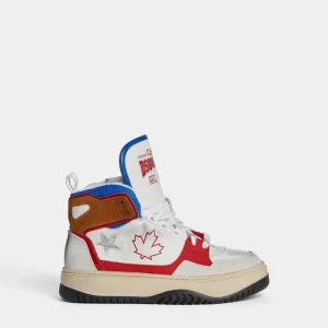 SNEAKERS ALTA BIANCA/ROSSA DSQUARED2