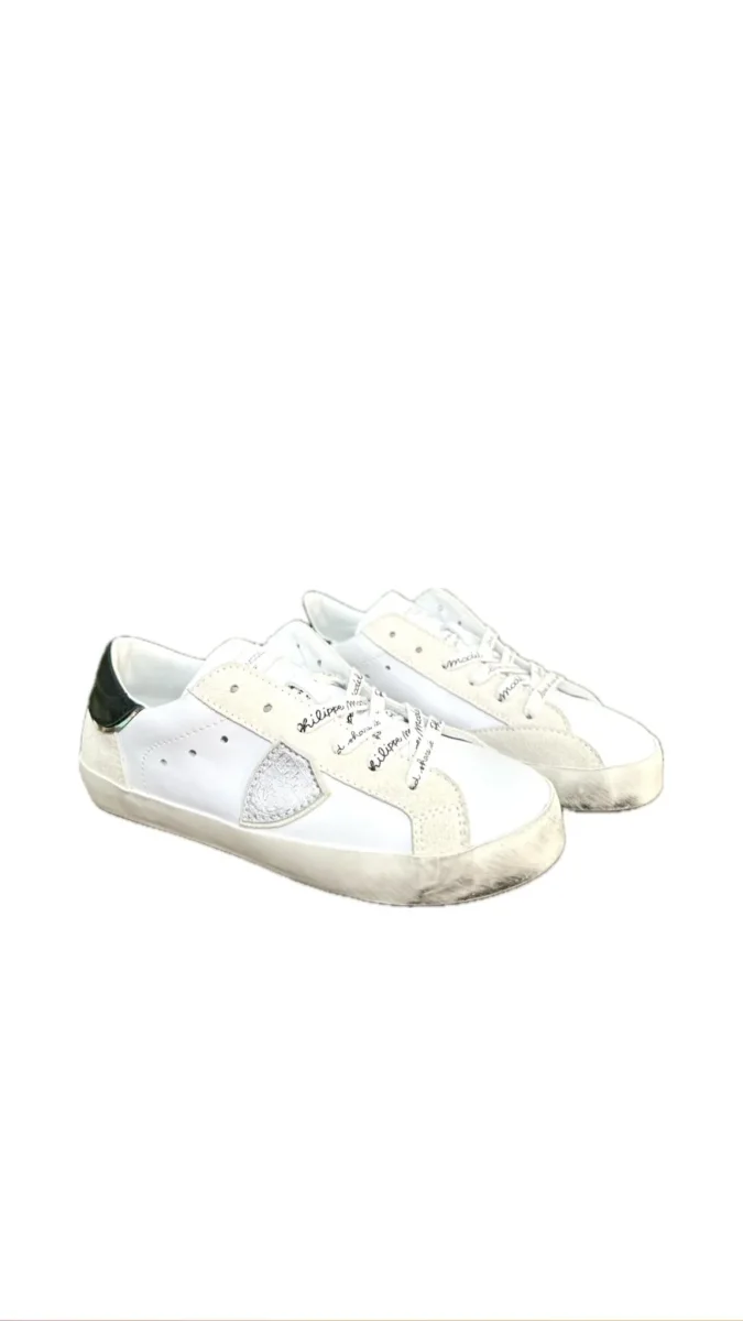 SNEAKERS BIANCO/NERO PHILIPPE MODEL - immagine 2