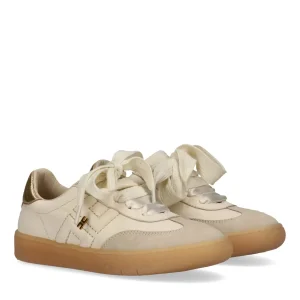 SNEAKERS BURRO CON PLACCA ORO ELISABETTA FRANCHI
