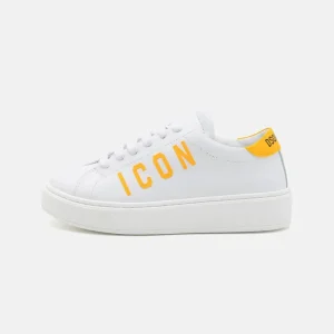 SNEAKERS CON LOGO GIALLO ICON DSQUARED2