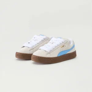 SNEAKERS GRIGIO CHIARO CON BAFFO AZZURRO PUMA